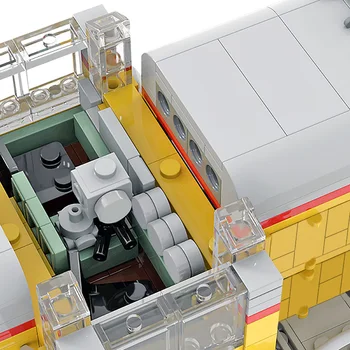 Buildmoc Miesto Traukinio Sąjungos Ramiojo vandenyno Geležinkelio Alko RS-2 (1:38) Lokomotyvų Imitavimo Modelis Techniniai Geležinkelio Statyba Blokai Žaislai