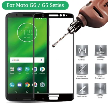 BUYFUN Grūdintas Stiklas Motorola Moto G5S G5 G6 S PLUS ŽAISTI G5SPLUS G6PLUS 5GS 5G 6G Padengti Stiklo Screen Protector Plėvele