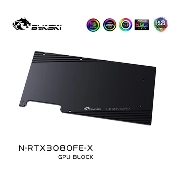 Bykski GPU Vandens Blokas NVIDIA Founders Edition RTX 3080 Grafikos plokštės ,VGA Watercooler , N-RTX3080FE-X waterblock