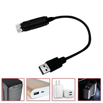 C5W C10W T10 1PCS USB Mini LED Automobilio Stogo Star Naktį Šviesos Projektorius Atmosfera Galaxy Lempa USB Aplinkos Lempos Interjeras-Dekoratyvinis