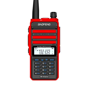 Camoro Skaitmeninės Mobiliojo walkie talkie 10w IP67 Baofeng BF-X3plus DMR Tri-Band Kumpio ir CB Radijo siųstuvas-imtuvas Rinkinys walkie talkie