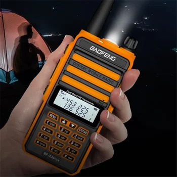 Camoro Skaitmeninės Mobiliojo walkie talkie 10w IP67 Baofeng BF-X3plus DMR Tri-Band Kumpio ir CB Radijo siųstuvas-imtuvas Rinkinys walkie talkie