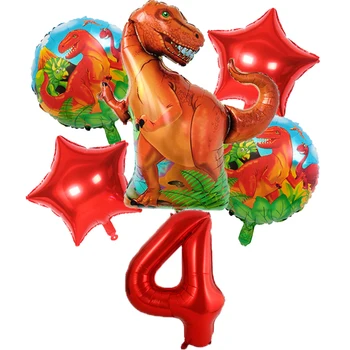 Cartoon Didelis Dinozauras, Aliuminio Folija Skaičius Balionas Baby Shower Dinozaurų Šalis Berniukas Gimtadienio dekoro Prekių Vaikas Klasikinis Dovanos