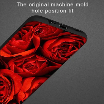 Case for Samsung Galaxy S21 A50 A51 A71 A52 A72 S20 A21S A12 A70 S10 S9 S8 S10e FE Pastaba 20 10 Lite Plus Ultra Gėlių, Rožių TPU
