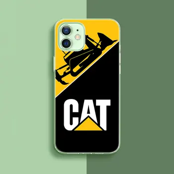 Caterpillar logotipą, Silikoninis Telefono dėklas skirtas Apple iPhone 12 Mini Pro 11 XS Max X XR 6 6S 7 8 Plius 5 5S SE 2020 m., Minkštas Viršelis