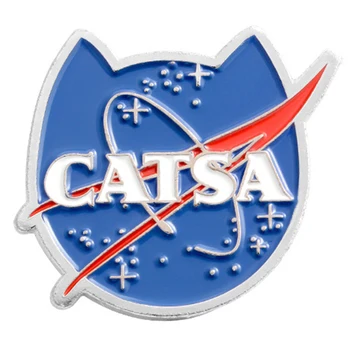 CATSA katės formos, aukštos kokybės emaliuota segė kūrybos animacinių filmų mielas dažų pin ženklelis