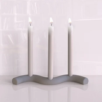 Cemento Žvakių Laikiklis Silikono Formos Betono Aromaterapija Žvakės Skylę Paramos Formų 