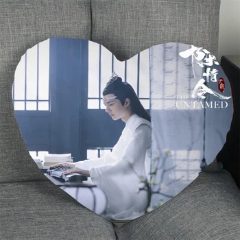 Chen Qingling Wang Yibo Užvalkalas Širdies Formos Satino Audinio Pagalvė Padengti Naujų Namų Miegamajame Papuošti Vestuvių Pagalvių Užvalkalai