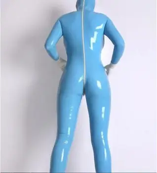 Cosplay pvc dirbtiniais Odos kostiumas Gummi Slaugos Catsuit Gaubtu Visą Bodysuit Triko Seksualus Naktį Šalies Clubwear Veiklos