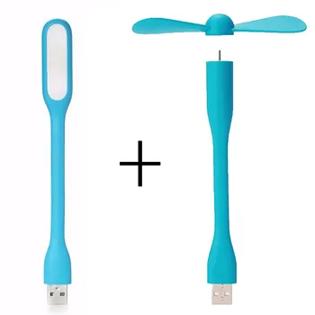 Creative USB Ventiliatorius, Lanksčios Nešiojamos Mini Ventiliatorius ir USB LED Šviesos Lempos Galia Bankas & Sąsiuvinis & Kompiuterių Vasaros Įtaisą