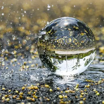 Crystal Ball Puikus Lensball Skaidraus Stiklo Gydymo Srityje Fotografijos Rekvizitai Naujų Dirbtinių Kristalų Objektyvas Dekoratyviniai Rutuliai