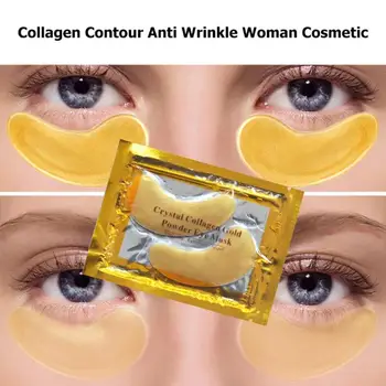 Crystal Collagen Aukso Akių Kaukė Drėkina Anti-Senėjimo Pašalinti Raukšles, Tamsius Ratilus Varnų Pėdų Odos Priežiūros korėjos Kosmetika
