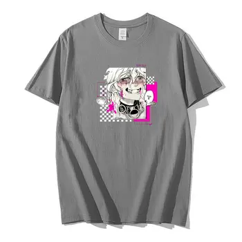 Danganronpa Marškinėliai Vasaros Dangan Ronpa Y2k trumparankoviai marškinėliai Atsitiktinis Komaeda Nagito Cosplay Marškinėlius Viršūnes Tees Anime Viršūnės