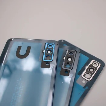 Dangtelis Skirtas Samsung Galaxy A50 Atgal Baterija Atveju Galinis Korpuso Dangtelis Atsargines Dalis Su Lipduku Klijavimas+Fotoaparato Objektyvo Dangtelis+Logo