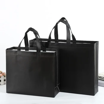 Daugkartinio naudojimo pirkinių krepšiai Nešiojamų ekologinio krepšys Sulankstomas Bakalėja Tote Bags black Non-Audiniai Saugojimo Rankinės Dėklas Pritaikytas