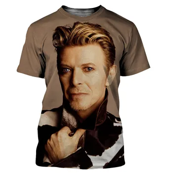 David Bowie Vyrai/moterys Naujas Mados Cool 3D Spausdinti marškinėliai Atsitiktinis Harajuku Stiliaus Marškinėlius Streetwear Viršūnės