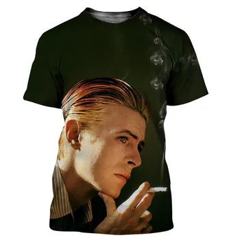 David Bowie Vyrai/moterys Naujas Mados Cool 3D Spausdinti marškinėliai Atsitiktinis Harajuku Stiliaus Marškinėlius Streetwear Viršūnės