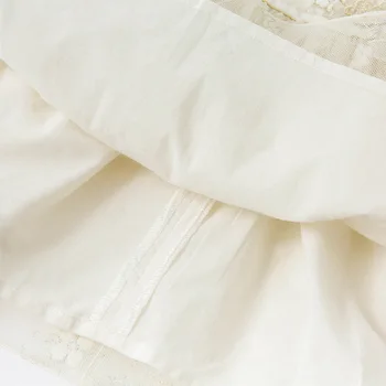DB16925 dave bella vasaros baby girl ' s cute gėlių siuvinėjimo tinklelio suknelė vaikų mados šalis suknelė vaikams kūdikiams lolita drabužiai