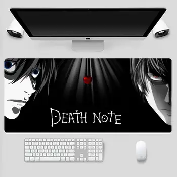 Death Note anime Guma Pelės Patvarus Darbalaukio Kilimėlis Stalas Apsaugoti Žaidimas Biuro Darbą, Pelės Kilimėlį, pagalvėlę, X, XL, neslidžia Nešiojamas Pagalvėlė