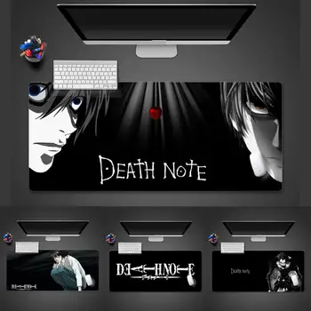 Death Note anime Guma Pelės Patvarus Darbalaukio Kilimėlis Stalas Apsaugoti Žaidimas Biuro Darbą, Pelės Kilimėlį, pagalvėlę, X, XL, neslidžia Nešiojamas Pagalvėlė
