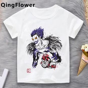 Death Note berniukai didelis nerimauti drabužius anime alt estetinės kostiumas roupa crianca drabužius marškinėlius mergaitės