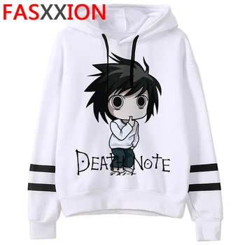 Death Note, hoodies vyrų spausdinti anime grafikos Ulzzang vyrų megztinis drabužiai 2021 hip-hop