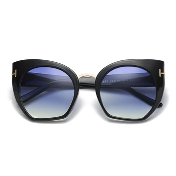 Derliaus Cat Eye Akiniai Nuo Saulės Moterims Atspalviu Spalvos Gradientas Prekės Dizaineris T Didelis Rėmas Saulės Akiniai Oculos Gafas De Sol