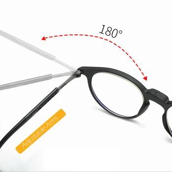 Derliaus Unisex vyriški ir Moteriški Pakabinti ant Kaklo Klinika, skaitymo akiniai,Reguliuojamas ginklų,Patogus Minkštas TR90
