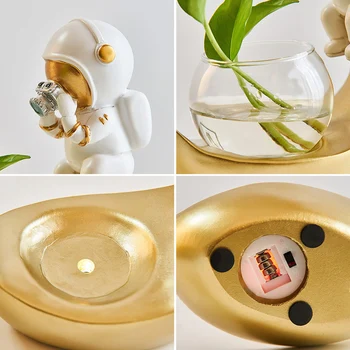 Derva naras hydroponic dekoratyviniai patalpų žalieji augalai astronautas apdailos priedai darbalaukio kūrybinis dizainas maža vaza dovana