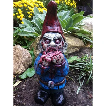 Derva Zombie Gnome Ormament Unikalus Patvarus Environmently Draugiškas Siaubo Serijos Atvirame Kiemo, Sodo Festivalis CLH@8