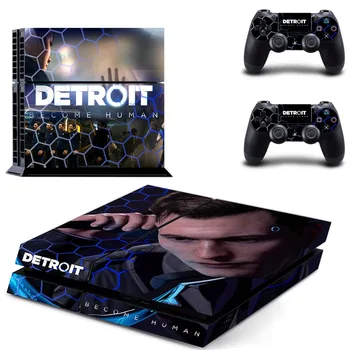 Detroitas Tapo Žmogaus PS4 Odos Lipdukas Sony PS4 PlayStation 4 ir 2 valdytojas odos