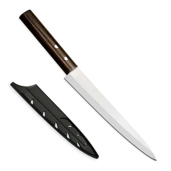 Dešinėje Lašišos sašimi Daugiafunkcinis peilis nerūdijančio plieno pjaustymo peilis Japonų suši peilis virimo peilis