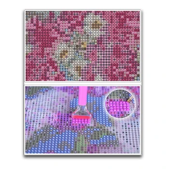 Diamond Mozaikos Pilnas Ekranas Gėlių Diamond Tapybos Gėlės 