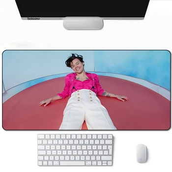 Didelio dydžio Harry Styles modelio dizainas pelės padas sąsiuvinis žaidimų Pelės mygtukai stalo kompiuterio klaviatūra mousepads stalo, mat anime