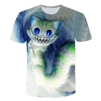 Didelis Dydis, T-shirt 2020 Naujas Vyrų Atsitiktinis Kvėpuojantis Trumpas Rankovėmis Vasarą trumpomis Rankovėmis, 3D Ainimal marškinėliai Atsitiktinis Vyras Viršūnes 6XL