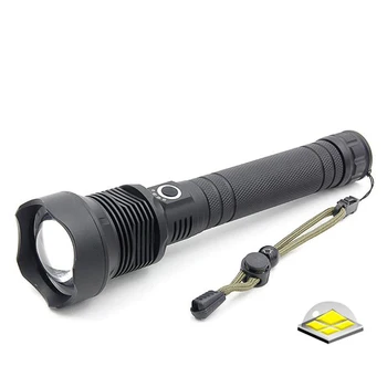 Didelės Galios XHP 70 LED Žibintuvėlis P70 USB Įkraunamas Žibintuvėlis Zoomable Lanterna Žibintai