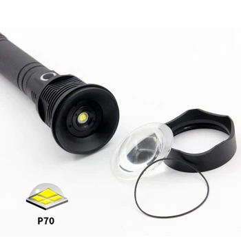Didelės Galios XHP 70 LED Žibintuvėlis P70 USB Įkraunamas Žibintuvėlis Zoomable Lanterna Žibintai