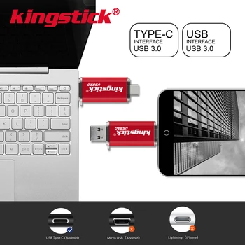 Didelės Spartos c tipo USB 3.0 Flash Diskai Pendrive usb raktas 64GB 32GB 16GB 128GB Pen Vairuotojo Asmeninį Clef USB 