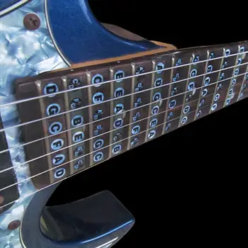 Didmeninė Gitara Fretboard Pastaba Lipdukai Fingerboard Frets Žemėlapis Lipdukas Pradedantiesiems Mokinys Gitara Naudotis Aids Įrankiai