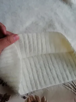 Dirbtiniais Mink Kašmyro Megztinis Golfo Moterų 2020 M. Rudens Žiemos Sweter Traukti Femme Hiver Laisvas Megztinis Streetwear Megztinis Megztinis