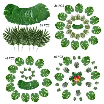 Dirbtinių Augalų Palmių Tropinių Augalų Lapai Havajų Dekoracijos 
