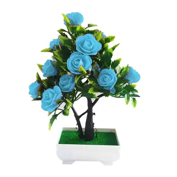 Dirbtinių Gėlių, Augalų, Rožių Vazoninių Bonsai Biure Sodo Darbalaukio Ornamentu Dekoro Dirbtinių Rožių