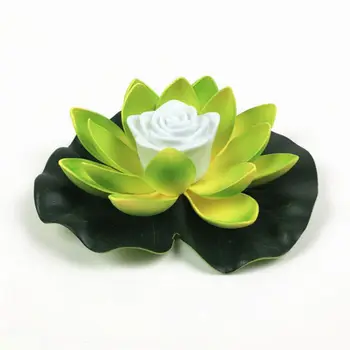 Dirbtinės Šviesos diodų (LED) Spalvingas Lotus Vandeniui Netikrą Tvenkinys Gėlės Lotus Lapų Lily Vandens Žibintų Festivalis Apdailos Šviesos Karšto