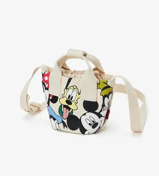 Disney Mickey mouse pečių Maišą Moterų 2020 M. Naujų Petį Krepšys Mielas Atspausdinta Drobė Maišelis rankinės