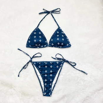 Dizaineris Bikini Mados Gyvūnų Bikini maudymosi kostiumėlį Moterų Paplūdimio Maudymosi kostiumai Seksualus Ponios Dviejų dalių Prabangos Prekės ženklo Moterų maudymosi kostiumėlį
