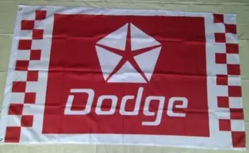 Dodge vėliavos 3ft x 5ft 90x150cm Raudona