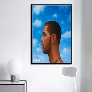 Drake Muziek Albumą Meer Leven Vews Hip-Hop Reperis Ster Tapybos Drobės Spausdina Nuotraukas Kambarį Namų Dekoro Sienos Meno Plakatas