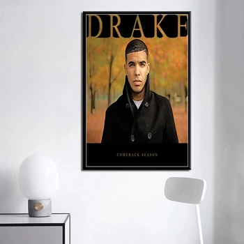 Drake Muziek Albumą Meer Leven Vews Hip-Hop Reperis Ster Tapybos Drobės Spausdina Nuotraukas Kambarį Namų Dekoro Sienos Meno Plakatas