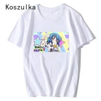 Dropkick Mano Velnias Marškinėliai Japonų Anime Moterų Animacinių filmų Spausdinti Mados T-Shirt Grafikos Viršuje Tee marškinėlius Streetwear Trumpas Rankovės