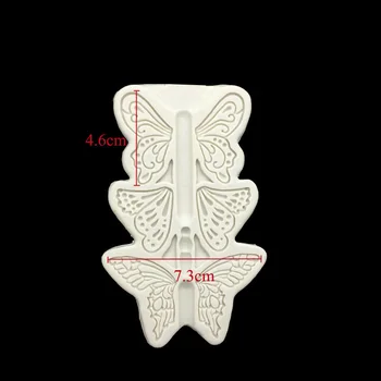 Drugelio Formos Silikono Sugarcraft Pelėsių, Minkštas Tortas Dekoravimo Priemonės Bakeware
